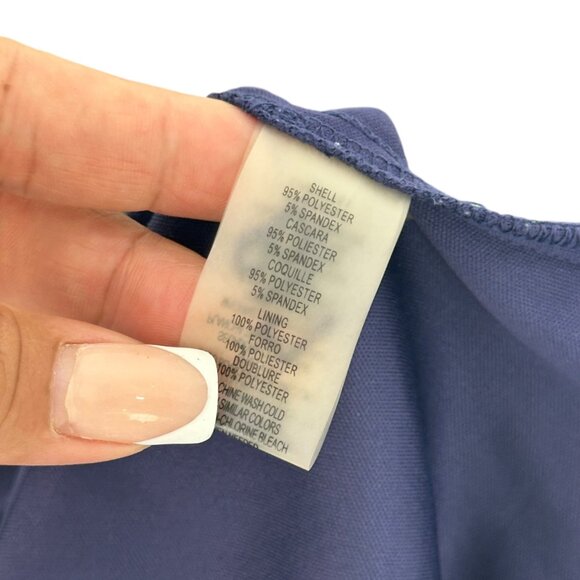 Vince Camuto Womens Green & Navy Geometric Print Sheat Dress Size 6 - Picture 4 of 12